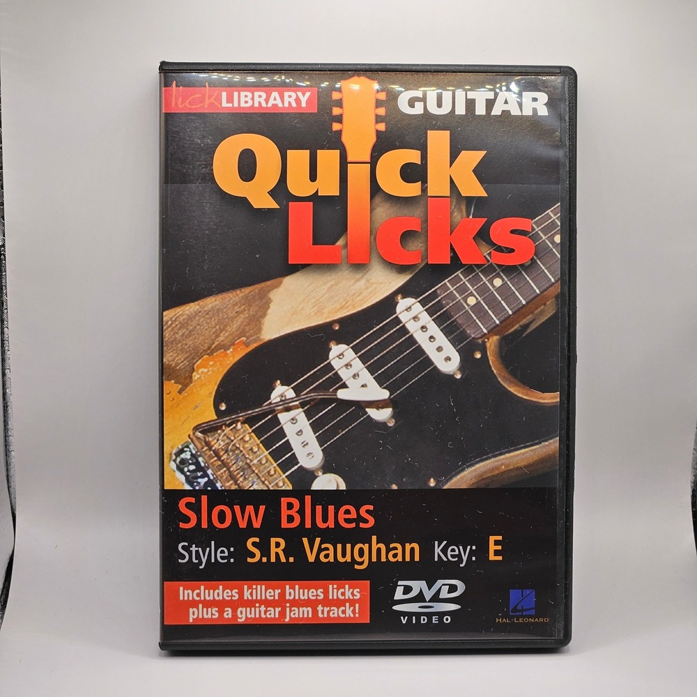 Lick Library Guitar Quick Licks DVD Slow Blues S.R. Vaughan Key E 2008 RDR0256